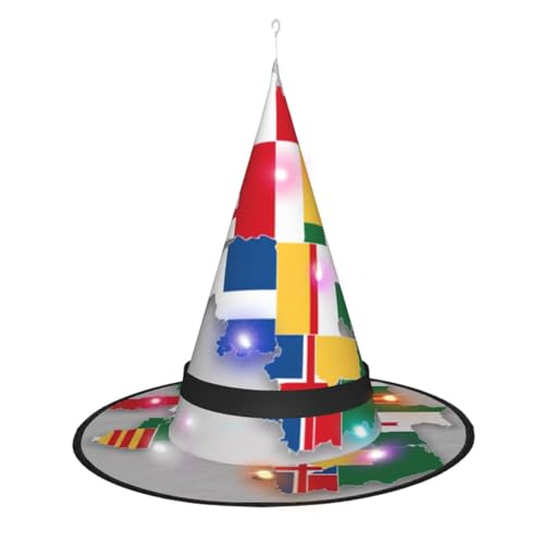 Lghdfyo Halloween-Hexenhüte für Erwachsene, hängende dekorative Hüte, faltbare Hexenhüte, Rollenspiele, Kleidung, Zubehör, Hüte Lghdfyo Halloween-Hexenhüte für Erwachsene, hängende dekorative Hüte, faltbare Hexenhüte, Rollenspiele, Kleidung, Zubehör, Hüte von Lghdfyo
