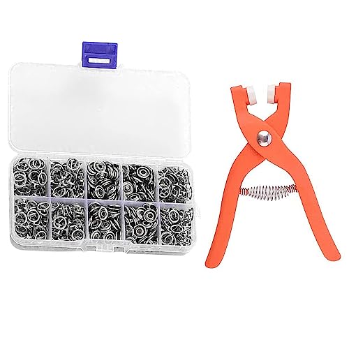 Lhdfyqt 100 Stück Druckknöpfe, Metall, Silber, Flach, SNAP_FASTENER, Druckknopf, Zelt, Jacke, DIY Lhdfyqt 100 Stück Druckknöpfe, Metall, Silber, Flach, SNAP_FASTENER, Druckknopf, Zelt, Jacke, DIY von Lhdfyqt