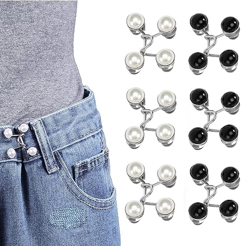 6 Stück Knöpfe Hosen Enger Machen, Abnehmbarer Kleidungsknöpfe, Hosenbund Enger Machen, Verstellbaren Taillenschnallen Knopf, Abnehmbarer Kleiderknopf, für Jeans, Röcke, Kleidung 6 Stück Knöpfe Hosen Enger Machen, Abnehmbarer Kleidungsknöpfe, Hosenbund Enger Machen, Verstellbaren Taillenschnallen Knopf, Abnehmbarer Kleiderknopf, für Jeans, Röcke, Kleidung von Lhdfyqt
