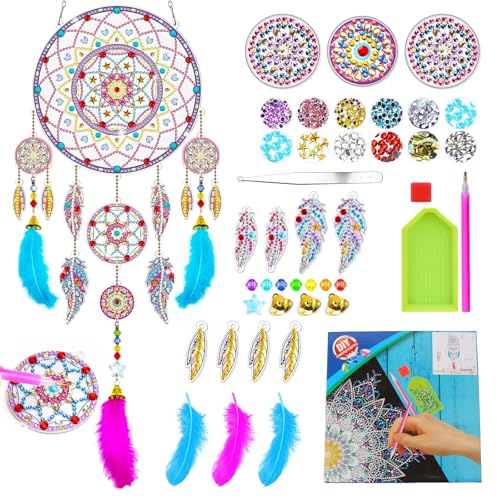 Lhdfyqt Basteln Traumfänger, Traumfänger Bastelset, Traumfänger Bastelset Kinder, Diamond Painting Kinder Traumfänger, Geschenkideen Mosaic Windspiele für 6 7 8 9 10 Jährige, Garten Schlafzimmer Deko Lhdfyqt Basteln Traumfänger, Traumfänger Bastelset, Traumfänger Bastelset Kinder, Diamond Painting Kinder Traumfänger, Geschenkideen Mosaic Windspiele für 6 7 8 9 10 Jährige, Garten Schlafzimmer Deko von Lhdfyqt