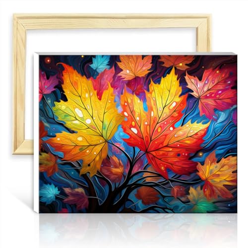 LiHEQING Malen nach Zahlen, Blumengemälde, DIY digitales Ölgemälde-Set auf Leinwand, Wanddekoration, Geschenke, ohne Rahmen (40 x 50 cm) von LiHEQING