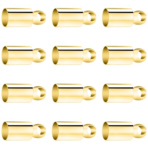 LiHan1028 Endkappen aus Edelstahl, 100 Stück, 1,1 x 0,5 cm, zylindrische Seilenden für Schmuckherstellung LiHan1028 Endkappen aus Edelstahl, 100 Stück, 1,1 x 0,5 cm, zylindrische Seilenden für Schmuckherstellung von LiHan1028