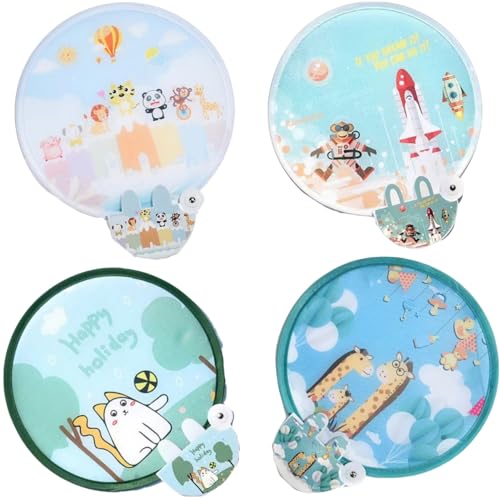 LiJuanWang Faltbare Runde Handfächer,4 Stück faltbarer Handfächer,Tragbare Cartoon-Muster Faltfächer,Festival Hochzeit Handfächer Personalisiert,für Hochzeitsfeiern Dekoration,Outdoor-Aktivitäten LiJuanWang Faltbare Runde Handfächer,4 Stück faltbarer Handfächer,Tragbare Cartoon-Muster Faltfächer,Festival Hochzeit Handfächer Personalisiert,für Hochzeitsfeiern Dekoration,Outdoor-Aktivitäten von LiJuanWang