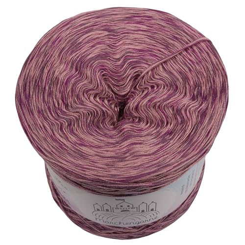 Farbverlaufsgarn Meliert 6Fach 300g - 750m Bobbel Wolle häkeln stricken strickgarn (Melodie der Leidenschaft) von LiLu´s Märchengarne