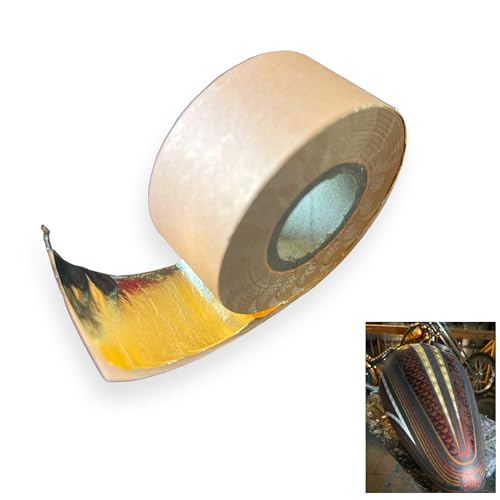 LiME LiNE Drehbare Blattgold, 2,5 cm x 4,6 m, Rolle, für Automobilkunst, Vergoldung, Schriftzug, Motordrehung von LiME LiNE