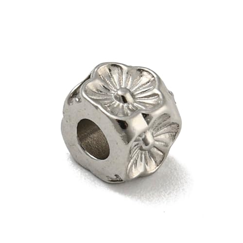 LiQunSweet 10 Stück 304 Edelstahl-Perlen Würfel mit Blumenperlen, Edelstahl-Blumenperlen, Würfelperlen für Schmuckherstellung, Armband, DIY, Basteln LiQunSweet 10 Stück 304 Edelstahl-Perlen Würfel mit Blumenperlen, Edelstahl-Blumenperlen, Würfelperlen für Schmuckherstellung, Armband, DIY, Basteln von LiQunSweet