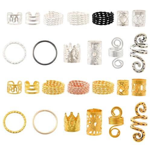 LiQunSweet 130 Stück 26 Stile Haarspulen-Manschetten-Set, Haarmanschetten, Zöpfe, Zubehör, verstellbare Spiralspulen, Ringe, Haarperlen, Charm-Clips für Haarstyling LiQunSweet 130 Stück 26 Stile Haarspulen-Manschetten-Set, Haarmanschetten, Zöpfe, Zubehör, verstellbare Spiralspulen, Ringe, Haarperlen, Charm-Clips für Haarstyling von LiQunSweet