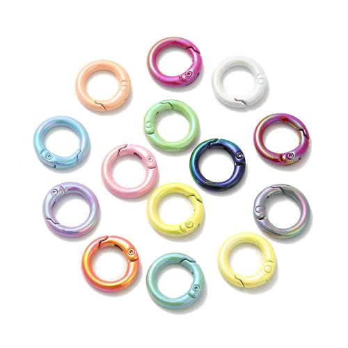 LiQunSweet 20 mm, 10 Stück, gemischte Farben, schillerndes Federtor, Legierung, Schlüsselanhänger, Trigger-Clips, O-Ring-Verschlüsse, Zubehör für DIY-Schmuck, Schlüsselanhänger, Bastelzubehör LiQunSweet 20 mm, 10 Stück, gemischte Farben, schillerndes Federtor, Legierung, Schlüsselanhänger, Trigger-Clips, O-Ring-Verschlüsse, Zubehör für DIY-Schmuck, Schlüsselanhänger, Bastelzubehör von LiQunSweet