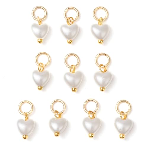 LiQunSweet 200 Stück weiße Herz-Anhänger aus ABS-Kunststoff mit Sprungring, Liebesform, Charms für DIY-Schmuck, Armbänder, Halsketten, Ohrringe, Schlüsselanhänger, Handytasche, Dekoration, Handwerk LiQunSweet 200 Stück weiße Herz-Anhänger aus ABS-Kunststoff mit Sprungring, Liebesform, Charms für DIY-Schmuck, Armbänder, Halsketten, Ohrringe, Schlüsselanhänger, Handytasche, Dekoration, Handwerk von LiQunSweet