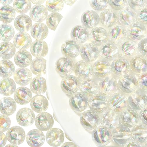 LiQunSweet 220 Stück 16 mm klare Acrylperlen AB-farbig plattiert runde Kaugummi-Perlen Jumbo-Kunststoffperlen für Perlenstickerei Schmuckherstellung LiQunSweet 220 Stück 16 mm klare Acrylperlen AB-farbig plattiert runde Kaugummi-Perlen Jumbo-Kunststoffperlen für Perlenstickerei Schmuckherstellung von LiQunSweet