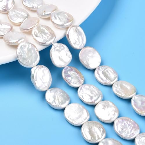 LiQunSweet 23 Stück ovale natürliche natürliche Perlen, natürliche Barockperlen, lose Perlen für DIY-Schmuck, Armbänder, Halsketten, Ohrringe, Taschen, Schlüsselanhänger, Handy-Dekor, 16–25 mm LiQunSweet 23 Stück ovale natürliche natürliche Perlen, natürliche Barockperlen, lose Perlen für DIY-Schmuck, Armbänder, Halsketten, Ohrringe, Taschen, Schlüsselanhänger, Handy-Dekor, 16–25 mm von LiQunSweet