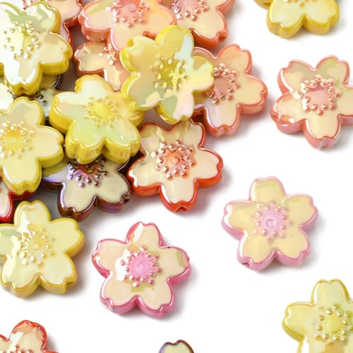 LiQunSweet 30 Stück gemischte Farben Kirschblüten Acrylperlen Frühlingsblume Blumen lose Perlen für DIY Schmuck Armband Halskette Ohrring Handwerk Schlüsselanhänger Tasche Heimdekoration LiQunSweet 30 Stück gemischte Farben Kirschblüten Acrylperlen Frühlingsblume Blumen lose Perlen für DIY Schmuck Armband Halskette Ohrring Handwerk Schlüsselanhänger Tasche Heimdekoration von LiQunSweet