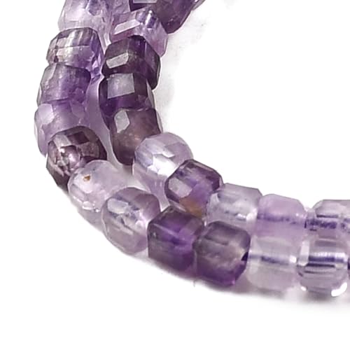 LiQunSweet 340 Stück 2,5 mm violette natürliche Amethyst-Würfel-Perlen, quadratisch, Polygon, Edelstein, Abstandshalter, Perlen für DIY-Schmuck, Armband, Halskette, Handwerk, Telefon LiQunSweet 340 Stück 2,5 mm violette natürliche Amethyst-Würfel-Perlen, quadratisch, Polygon, Edelstein, Abstandshalter, Perlen für DIY-Schmuck, Armband, Halskette, Handwerk, Telefon von LiQunSweet