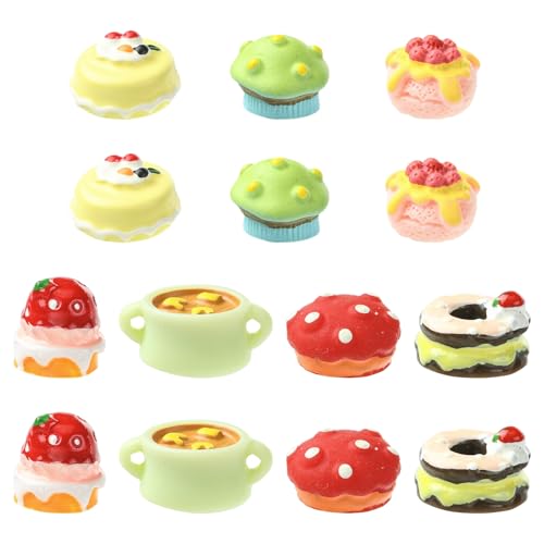 LiQunSweet 35 Stück 7 Stile Dessert Themed Harz Ornament Cabochons Imitation Lebensmittel Kuchen Eis Donut Perlen Display für DIY Schmuck Handwerk Home Office Schreibtisch Dekor LiQunSweet 35 Stück 7 Stile Dessert Themed Harz Ornament Cabochons Imitation Lebensmittel Kuchen Eis Donut Perlen Display für DIY Schmuck Handwerk Home Office Schreibtisch Dekor von LiQunSweet