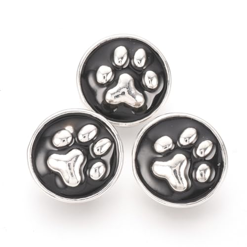 LiQunSweet 5 Stück Knöpfe mit Hundepfoten-Motiv, bedruckte Emaille-Legierung, flach, rund, Tier, Cartoon, bedruckte Nähknöpfe für DIY, Nähen, Kleidung, Handwerk, Tasche, Dekoration LiQunSweet 5 Stück Knöpfe mit Hundepfoten-Motiv, bedruckte Emaille-Legierung, flach, rund, Tier, Cartoon, bedruckte Nähknöpfe für DIY, Nähen, Kleidung, Handwerk, Tasche, Dekoration von LiQunSweet