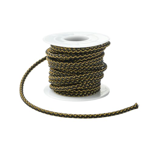 LiQunSweet 5 m (16,4 Fuß) 3 mm dickes, geflochtenes Kabel aus 304 Edelstahl mit Nylonbeschichtung, für verstellbare Armbänder, Schmuckherstellung, Schwarz von LiQunSweet