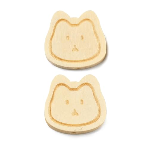LiQunSweet 50 Stück Holzperlen mit Katzenkopf-Motiv, Kätzchen, Tier, Cartoon, Abstandshalter für DIY-Schmuck, Armbänder, Halsketten, Ohrringe, Schlüsselanhänger, Taschen, Basteln, Dekoration LiQunSweet 50 Stück Holzperlen mit Katzenkopf-Motiv, Kätzchen, Tier, Cartoon, Abstandshalter für DIY-Schmuck, Armbänder, Halsketten, Ohrringe, Schlüsselanhänger, Taschen, Basteln, Dekoration von LiQunSweet