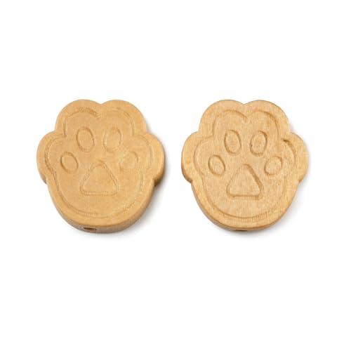 LiQunSweet 50 Stück Holzperlen mit Pfotenabdruckmotiv, Katze, Hund, Tier, Cartoon, Abstandshalter für DIY-Schmuck, Armband, Halskette, Ohrringe, Schlüsselanhänger, Tasche, Basteln, Dekoration LiQunSweet 50 Stück Holzperlen mit Pfotenabdruckmotiv, Katze, Hund, Tier, Cartoon, Abstandshalter für DIY-Schmuck, Armband, Halskette, Ohrringe, Schlüsselanhänger, Tasche, Basteln, Dekoration von LiQunSweet