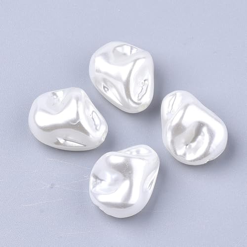 LiQunSweet 510 Stück Barockperlen Acryl Imitation unregelmäßige Form Perlen Perlen 16,5 x 13 mm lose Abstandshalter Perlen für Schmuckherstellung Armband DIY Ohrringe LiQunSweet 510 Stück Barockperlen Acryl Imitation unregelmäßige Form Perlen Perlen 16,5 x 13 mm lose Abstandshalter Perlen für Schmuckherstellung Armband DIY Ohrringe von LiQunSweet