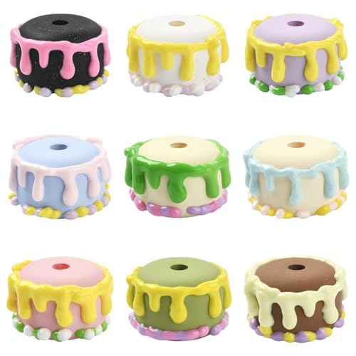 LiQunSweet 9 Stück 9 Farben 21,5–23 mm handgezeichnete Acryl-Kuchenperlen Nachahmung Süßspeisen Dessert Perlen für DIY Schmuck Armband Halskette Handwerk Schlüsselanhänger Telefon Stift Dekor LiQunSweet 9 Stück 9 Farben 21,5–23 mm handgezeichnete Acryl-Kuchenperlen Nachahmung Süßspeisen Dessert Perlen für DIY Schmuck Armband Halskette Handwerk Schlüsselanhänger Telefon Stift Dekor von LiQunSweet