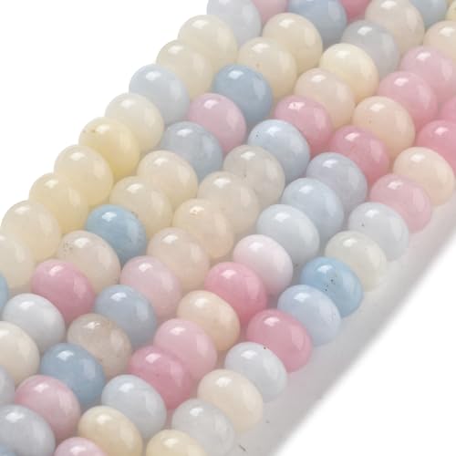 LiQunSweet Abakus-Perlen, 8 mm, natürliche, weiße Jade, gefärbt, gemischte Farben, flache runde Scheibe, Rondelle, Edelstein, Abstandshalter, Perlen für DIY, Schmuck, Armband, Halskette, Handwerk LiQunSweet Abakus-Perlen, 8 mm, natürliche, weiße Jade, gefärbt, gemischte Farben, flache runde Scheibe, Rondelle, Edelstein, Abstandshalter, Perlen für DIY, Schmuck, Armband, Halskette, Handwerk von LiQunSweet