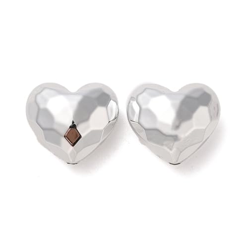 LiQunSweet Facettierte Herzperlen, Acrylperlen, 17 x 19 mm, herzförmig, Valentinstagsperlen für Armbänder, Schmuckherstellung, 30 Stück LiQunSweet Facettierte Herzperlen, Acrylperlen, 17 x 19 mm, herzförmig, Valentinstagsperlen für Armbänder, Schmuckherstellung, 30 Stück von LiQunSweet