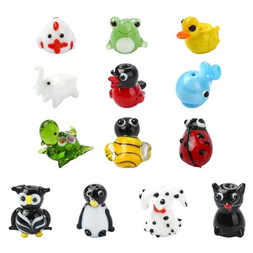 LiQunSweet Glasperlen mit Tiermotiven, Frosch, Pinguin, Katze, Hund, Marienkäfer, Biene, Delfin, Glasperlen für selbstgemachten Schmuck, Armband, Halskette, Ohrringe, Handwerk, Tasche LiQunSweet Glasperlen mit Tiermotiven, Frosch, Pinguin, Katze, Hund, Marienkäfer, Biene, Delfin, Glasperlen für selbstgemachten Schmuck, Armband, Halskette, Ohrringe, Handwerk, Tasche von LiQunSweet