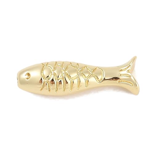 LiQunSweet Goldene Fisch-Charm-Perlen aus Messing, Metall-Tierperlen, Meerestierperlen, goldene Fischperlen für Schmuckherstellung, DIY, Perlen, Armbänder, Basteln, 10 Stück LiQunSweet Goldene Fisch-Charm-Perlen aus Messing, Metall-Tierperlen, Meerestierperlen, goldene Fischperlen für Schmuckherstellung, DIY, Perlen, Armbänder, Basteln, 10 Stück von LiQunSweet