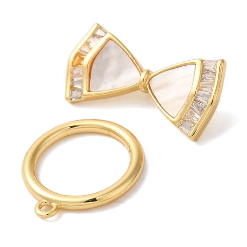 LiQunSweet Knebelverschlüsse mit Schleife, Messing, Mikro-Pavé-Fassung, klar, Zirkonia, OT-Knebelverschluss, Bogenform, T-Verschluss, Verlängerung, Verschluss für DIY-Halsketten, Armbänder LiQunSweet Knebelverschlüsse mit Schleife, Messing, Mikro-Pavé-Fassung, klar, Zirkonia, OT-Knebelverschluss, Bogenform, T-Verschluss, Verlängerung, Verschluss für DIY-Halsketten, Armbänder von LiQunSweet