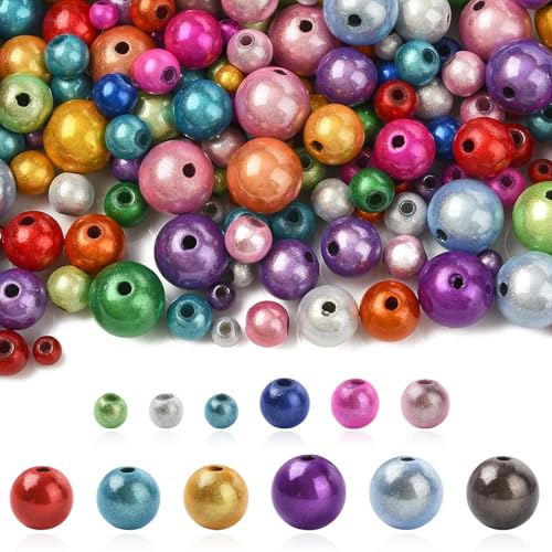 LiQunSweet Runde Acrylperlen in verschiedenen Farben, 4–10 mm, Laser, klobig, rund, lose Abstandshalter, Perlen für DIY-Schmuck, Armbänder, Halsketten, Ohrringe, Handwerk, Taschen, Schlüsselanhänger LiQunSweet Runde Acrylperlen in verschiedenen Farben, 4–10 mm, Laser, klobig, rund, lose Abstandshalter, Perlen für DIY-Schmuck, Armbänder, Halsketten, Ohrringe, Handwerk, Taschen, Schlüsselanhänger von LiQunSweet