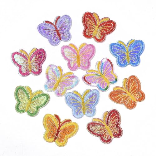 LiQunSweet Schmetterlings-Patches in zufälliger Farbe, computergesteuert, zum Aufbügeln oder Aufnähen, Kostüm-Applikationen, dekorative Flicken für Kleidung, Hut, Jeans, 120 Stück LiQunSweet Schmetterlings-Patches in zufälliger Farbe, computergesteuert, zum Aufbügeln oder Aufnähen, Kostüm-Applikationen, dekorative Flicken für Kleidung, Hut, Jeans, 120 Stück von LiQunSweet