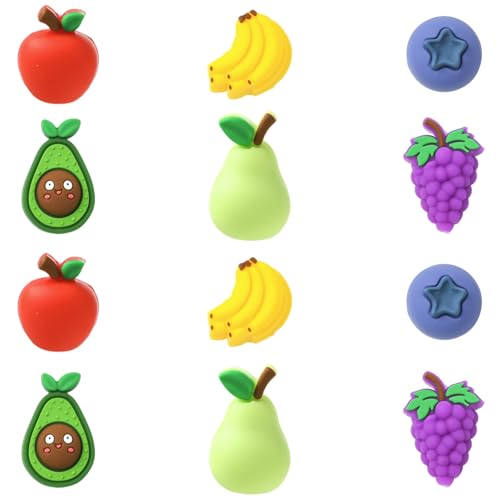 LiQunSweet Silikonperlen in 6 Stilen, 3D-Früchte, fokale Silikonperlen, Trauben, Birne, Banane, blaue Beere, Avocado-Perlen für selbstgemachten Schmuck, Armband, Halskette, Handwerk, Tasche LiQunSweet Silikonperlen in 6 Stilen, 3D-Früchte, fokale Silikonperlen, Trauben, Birne, Banane, blaue Beere, Avocado-Perlen für selbstgemachten Schmuck, Armband, Halskette, Handwerk, Tasche von LiQunSweet