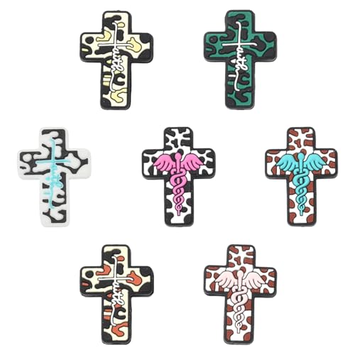 LiQunSweet Silikonperlen mit Leopardenmuster, Kreuzmotiv, Kruzifix, Jesus, religiöse Perlen für selbstgemachten Schmuck, Halsketten, Schlüsselanhänger, Perlenstifte, Armbänder, Bastelarbeiten, 14 LiQunSweet Silikonperlen mit Leopardenmuster, Kreuzmotiv, Kruzifix, Jesus, religiöse Perlen für selbstgemachten Schmuck, Halsketten, Schlüsselanhänger, Perlenstifte, Armbänder, Bastelarbeiten, 14 von LiQunSweet