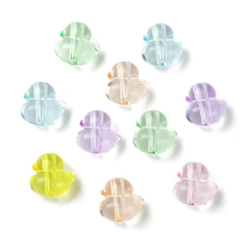 LiQunSweet Transparente Enten-Acrylperlen in verschiedenen Farben, schöne Tiere, lose Perlen für DIY-Schmuck, Armbänder, Handwerk, Geschenke, Schlüsselanhänger-Dekorationen, 400 Stück LiQunSweet Transparente Enten-Acrylperlen in verschiedenen Farben, schöne Tiere, lose Perlen für DIY-Schmuck, Armbänder, Handwerk, Geschenke, Schlüsselanhänger-Dekorationen, 400 Stück von LiQunSweet