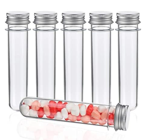 LiTaiJingNice Reagenzgläser Transparent Reagenzgläser mit Schraubverschluss 45ml Reagenzglas für Blumenvase, Perlen, Süßigkeiten, Glasperlen, 30 Stück LiTaiJingNice Reagenzgläser Transparent Reagenzgläser mit Schraubverschluss 45ml Reagenzglas für Blumenvase, Perlen, Süßigkeiten, Glasperlen, 30 Stück von LiTaiJingNice