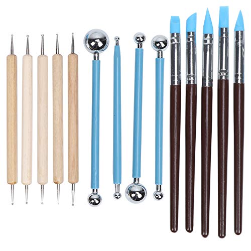Modellierwerkzeuge, Kugelstift, doppelseitiges Polymer-Ton-Werkzeug, für Keramikformen, Gravieren, Prägen, 14 Stück Modellierwerkzeuge, Kugelstift, doppelseitiges Polymer-Ton-Werkzeug, für Keramikformen, Gravieren, Prägen, 14 Stück von LiTaiJingNice