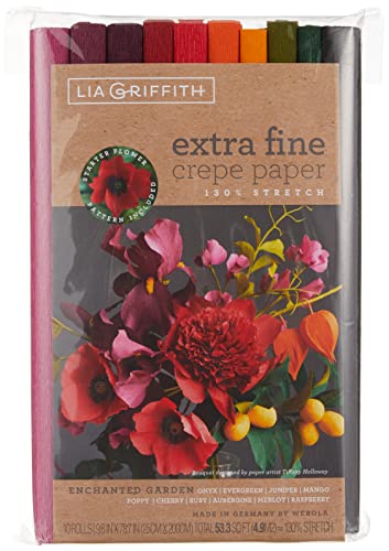 Creativity Street PLG11027 Extra Fein Krepppapier, 53,3 Quadratfüße, Papier, Verzauberter Garten, Enchanted Garden,10 Count von Pacon