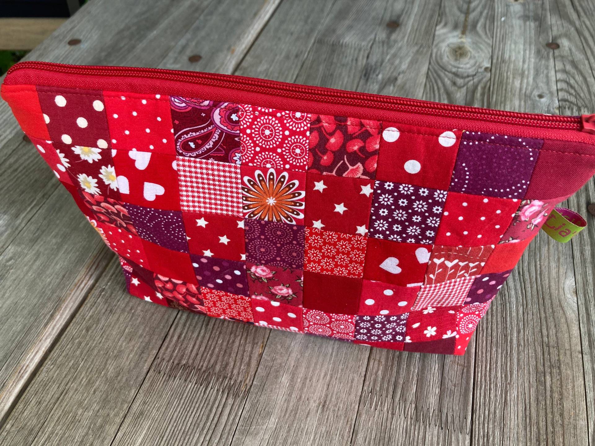Wickeltasche, Kosmetiktasche in Rot Wickeltasche, Kosmetiktasche in Rot von LiaMalaDE