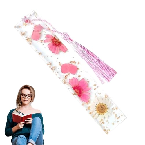 Liakyunf -Lesezeichen,Transparentes Gänseblümchen-Trocken-Epoxidharz-Lesezeichen | Schöne Geschenke für Bastelbuch-Liebhaber mit muster zur Steigerung des Leseinteresses Liakyunf -Lesezeichen,Transparentes Gänseblümchen-Trocken-Epoxidharz-Lesezeichen | Schöne Geschenke für Bastelbuch-Liebhaber mit muster zur Steigerung des Leseinteresses von Liakyunf