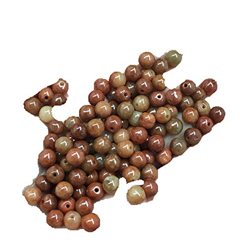 50 Stück, zufällige Lieferung, gebrannte rote Jade, Jade, gelbe, gelbe Perlen, DIY-Zubehör, lose Perlen 50 Stück, zufällige Lieferung, gebrannte rote Jade, Jade, gelbe, gelbe Perlen, DIY-Zubehör, lose Perlen von Liangliang988