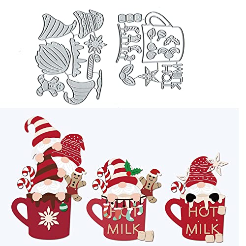 2 Stück Weihnachtswichtel Schneeflocke Metall Stanzformen Frohe Weihnachten Santa Lebkuchenmann Stanzformen Schablonen DIY Scrapbooking Dekorative Prägepapier Scrapbooking Kartenherstellung 2 Stück Weihnachtswichtel Schneeflocke Metall Stanzformen Frohe Weihnachten Santa Lebkuchenmann Stanzformen Schablonen DIY Scrapbooking Dekorative Prägepapier Scrapbooking Kartenherstellung von Liarminoo