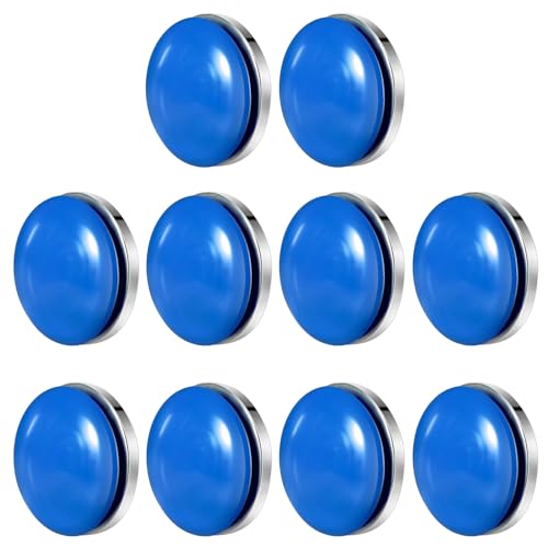Libcflcc Tischdeckenbeschwerer, magnetisch, wasserdicht, kompakte Größe, starke Magnete für Vorhänge, Vorhänge, Tischdecken, Dusche, schweres Blau, 10 Stück von Libcflcc