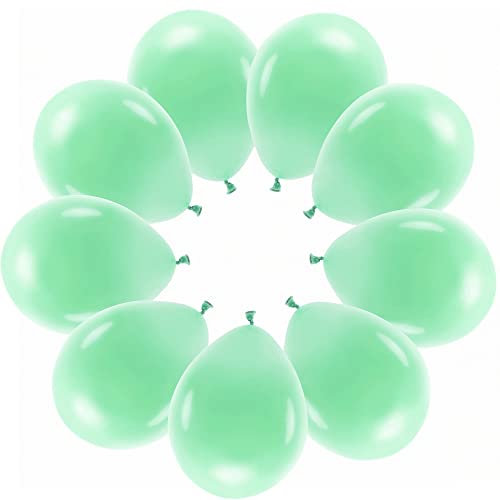 10 Luftballons Mintgrün Pastell Eco Ballons Mint-Grün Made in EU Deko Gartenparty Geburtstag Kinder Erwachsene Frühling Ostern Sommerfest Ballons Pastell Mintgrün von Libetui