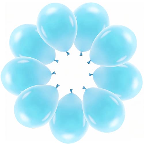 10 Luftballons Pastell Hellblau pastellhellblaue Ballons Eco Made in EU Deko Geburtstag Kinder Erwachsene Hochzeit Party Ballon Helium geeignet pastellblaue Ballons von Libetui