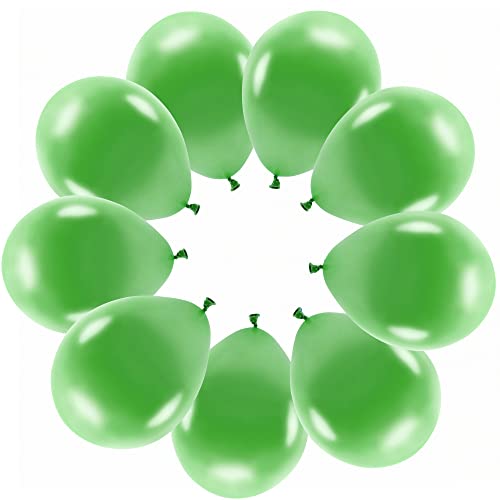 10 Metallic Grasgrün Luftballons Eco grüne Ballons Made in EU Deko Geburtstag Kinder Erwachsene Osterfeier Party Hochzeit farbenfrohe Ballons Helium geeignet von Libetui