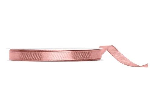 25 Meter Satinband Altrosa 6mm Band Dusty Rose Schleifenband Satin Dekoband Rosa Geschenkband Dekoband Rose Schleife Altrosa Band 6mm von Libetui