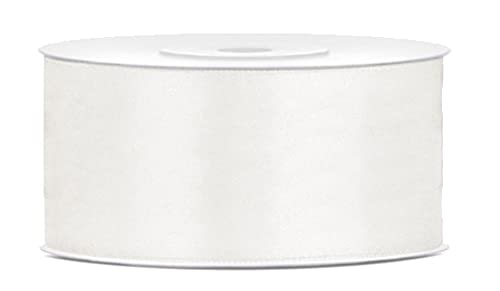 25 Meter Satinband Creme Band Cremeweiß Breite 38mm Schleifenband Satin Dekoband Weiß Creme Geschenkband Deko Hochzeit Weihnachtsdeko Geschenkverpackung 25 Meter Satinband Creme Band Cremeweiß Breite 38mm Schleifenband Satin Dekoband Weiß Creme Geschenkband Deko Hochzeit Weihnachtsdeko Geschenkverpackung von Libetui