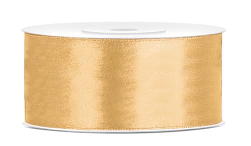 25 Meter Satinband Honig Gold 38mm Schleifenband Satin goldenes Dekoband edel Geschenkband für Hochzeit Jubiläum Kommunion Geschenkverpackung Stoffband goldene Schleife 25 Meter Satinband Honig Gold 38mm Schleifenband Satin goldenes Dekoband edel Geschenkband für Hochzeit Jubiläum Kommunion Geschenkverpackung Stoffband goldene Schleife von Libetui