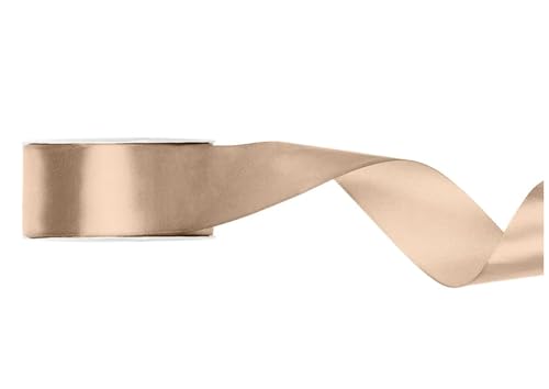25 Meter Satinband Pfirsich Breite 38mm pfirsiches Schleifenband Dekoband Geschenkband Dekoband Pfirsiche Schleife Band Peach von Libetui