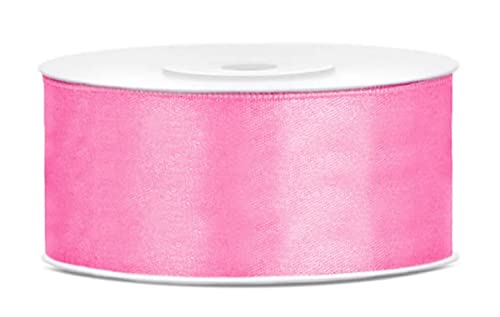 25 Meter Satinband Pink 38mm Band Rosa Schleifenband Satin Dekoband pinkes Geschenkband Dekoband Pinke Schleife Rosa von Libetui